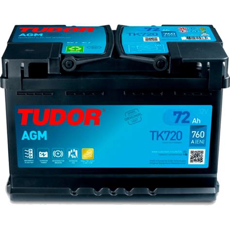 Tudor TK720 Batería de Coche AGM 72Ah 760A EN 